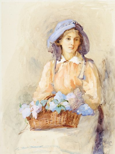 Die Flieder-Sonnenhaube, 1902 von Edith Mary Dorothy Collingwood